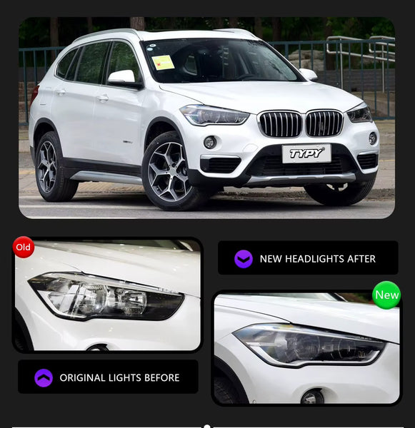 TYPY Pair BMW X1 F48 2016-2020 LED DRL Lightbar Dynamic Headlights LED