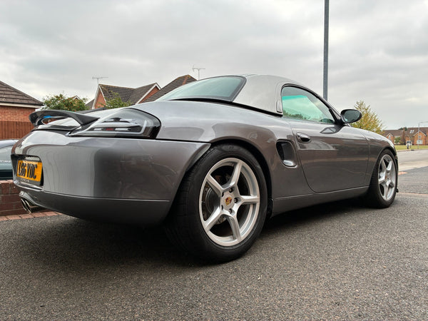 Grey PORSCHE Boxster 986 Rear Spoiler 996 911 Cayman 987 Rear Wing PAINT DAMAGE