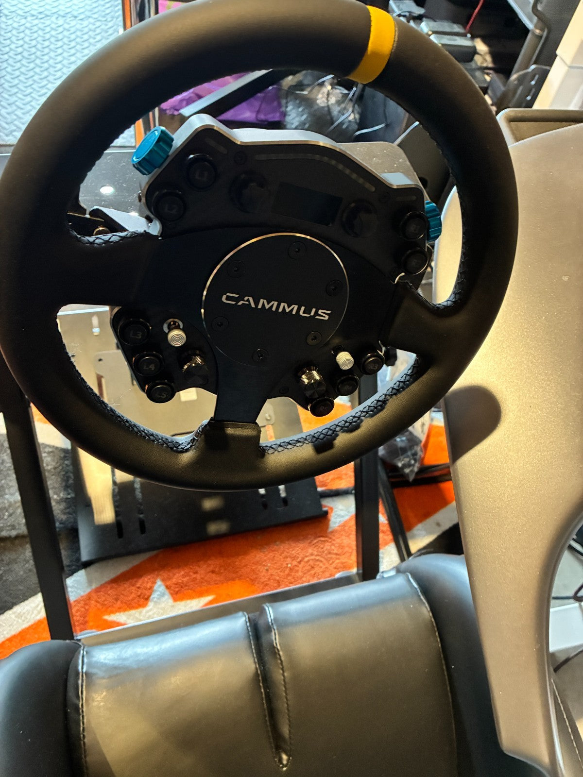 UK Ex-Demo / Un-Boxed As New CAMMUS C12 Steering Wheel + CS5 Mount + CP5 Pedals Racing Sim Hardware