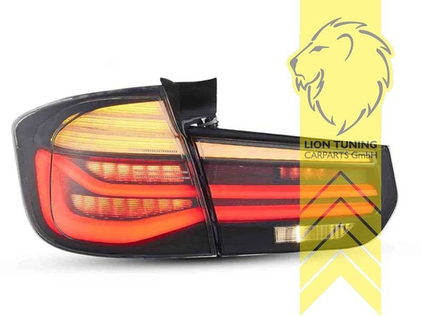 LT Pair LED DRL Lightbar Rear Lights BMW 3 Series F31 12+ Touring red black LHD