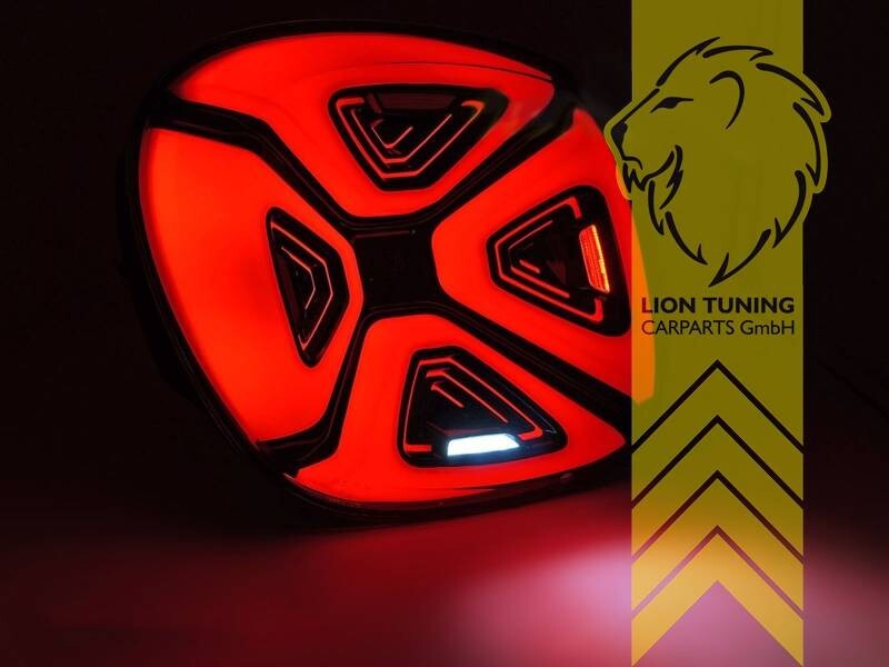 LT Pair LED Lightbar DRL Rear Lights Tail Smart 453 Fortwo Fourfour black smoke