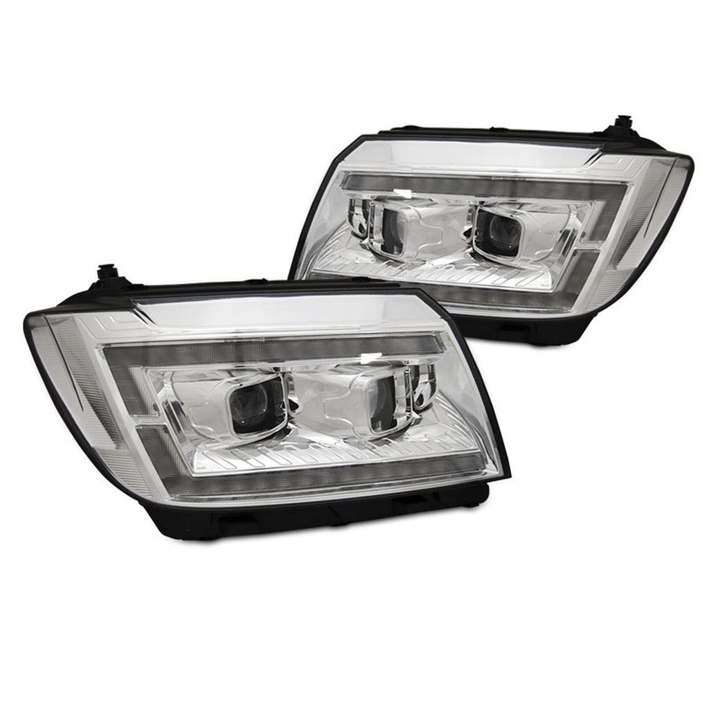 AMCP Pair LED DRL Lightbar Headlights VW CRAFTER 2 SY SX 17+ Van Bus Camper LHD
