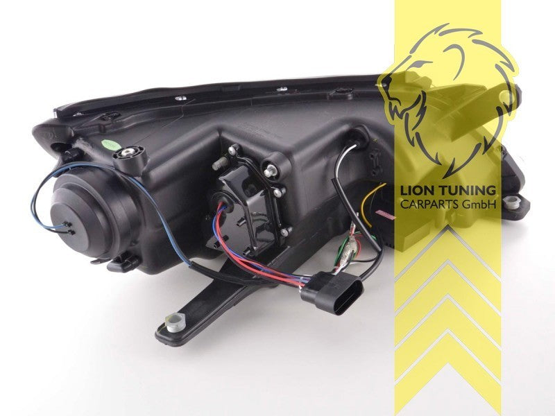 LT Pair LED Lightbar DRL Lightbar Headlights VW Tiguan chrome 07-11 H7 / H1 LHD