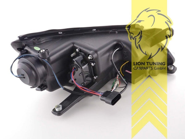 LT Pair LED Lightbar DRL Lightbar Headlights VW Tiguan chrome 07-11 H7 / H1 LHD