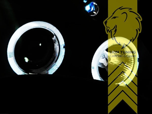 LT Pair LED DRL Halo Ring Eye Headlights Suzuki Swift 3 MZ EZ 05-10 chrome LHD