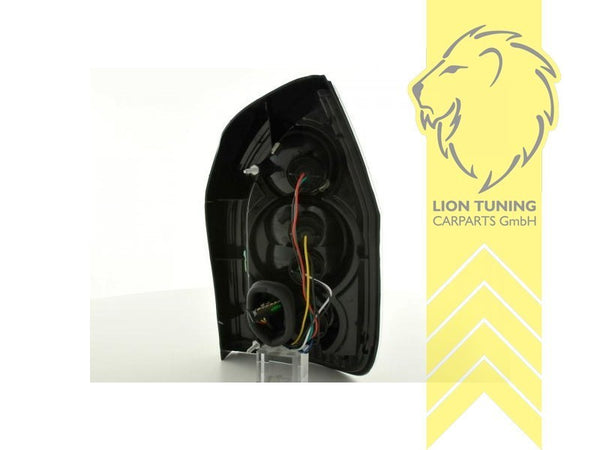 LT Pair Halogen Afterburner Rear lights Opel Zafira A black black & red LHD