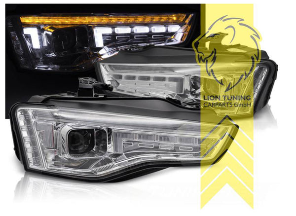 LT LED DRL Lightbar Headlights Audi A5 8T 8F Coupe Cabrio Sportback XENON LHD