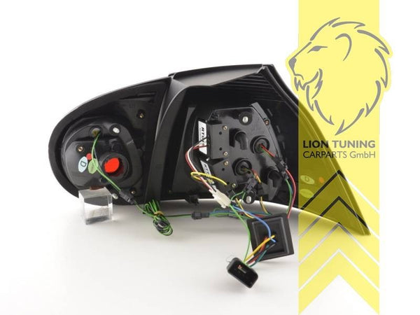 LT Pair LED DRL Lightbar REAR LIGHTS Tail VW Golf 5 black smoke LHD