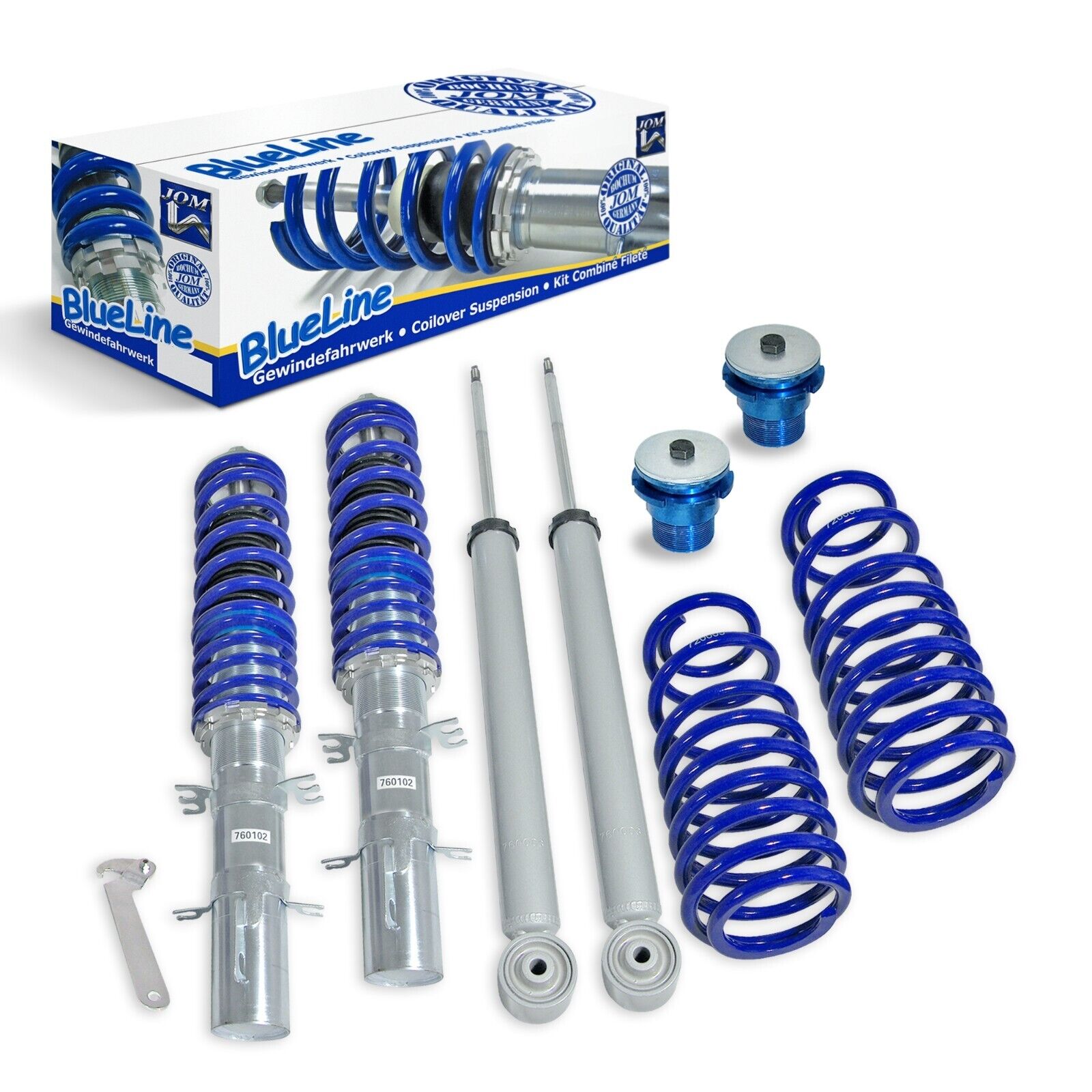 JOM Blueline Lowering Coilovers Audi A3 8L 1.6 1.8 1.8T 1.9TDi 96-03 NOT 4WD