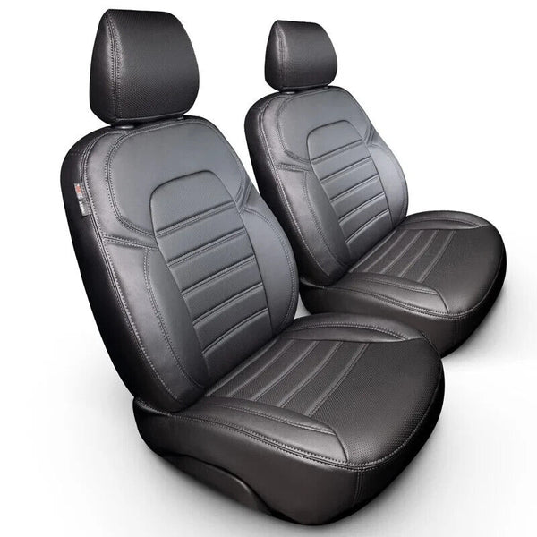 ATS Van Seat Covers Black Synth L Citroen Jumper Peugeot Boxer Fiat Ducato 1+1