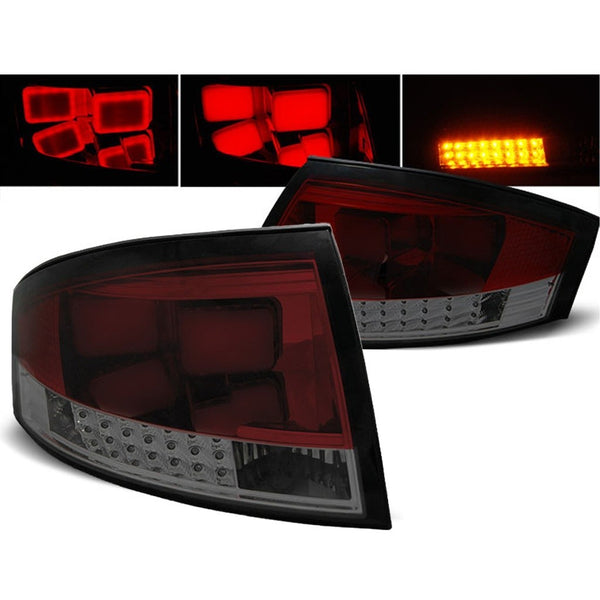 AMCP Pair LED Lightbar Rear Lights Tail Lamps AUDI TT 8N 99-06 LHD