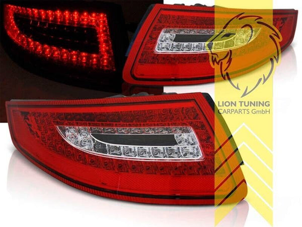 LT Pair LED DRL Lightbar Rear Tail Lights Porsche 911 997 red clear white LHD