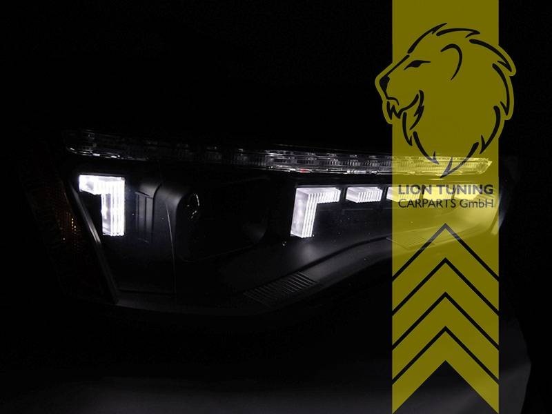 LT Pair LED DRL Lightbar Audi A5 8T 8F 11-16 Coupe Cabrio Sportback black LHD