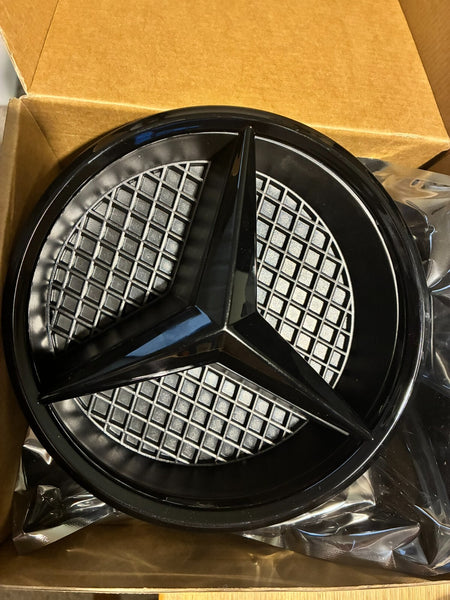 Fit Mercedes Benz A C B Gla Glk Cla Cls E-class Front Grille BLACK Star Badge