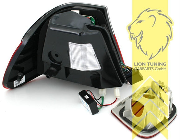 LT Pair LED REAR LIGHTS Tail Lamps Lightbar DRL BMW E46 sedan red white LHD