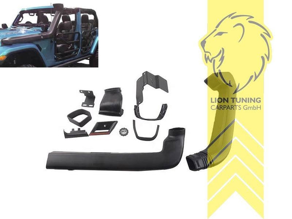 LT ABS Off-road air intake snorkel kit matte black Jeep Wrangler IV JL 2017-Now