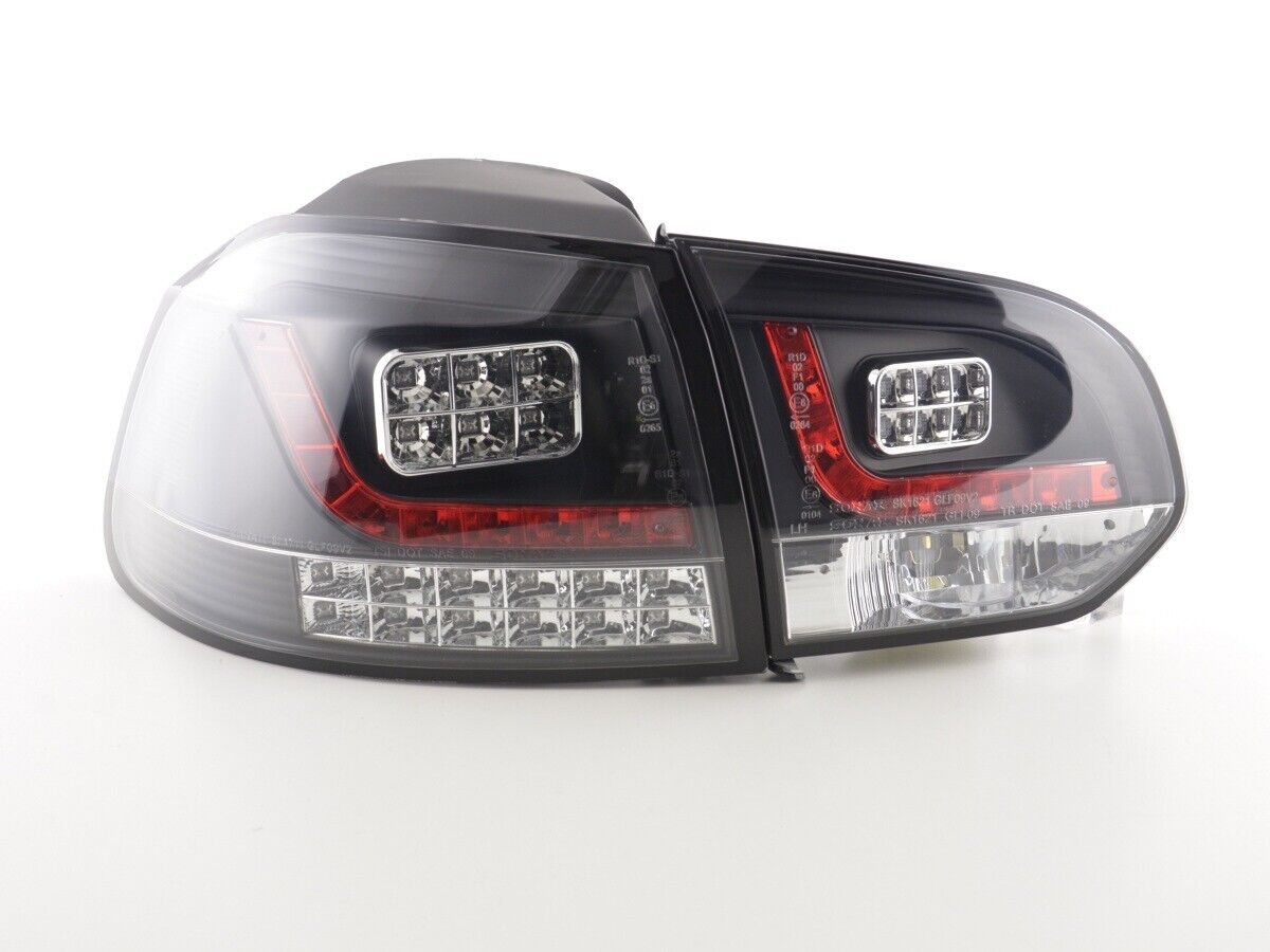 FK Set VW GOLF MK6 6 08-12 LED REAR LIGHTS LAMPS TAIL Black Smoke GTI GTD RHD