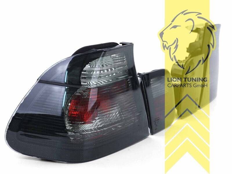 LT Pair Halogen Rear Lights Tail Lamps BMW E46 Sedan black 98-01 LHD