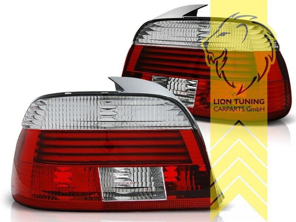 LT Pair LED DRL Lightbar Rear lights Tail Lamps BMW E39 sedan red clear LHD