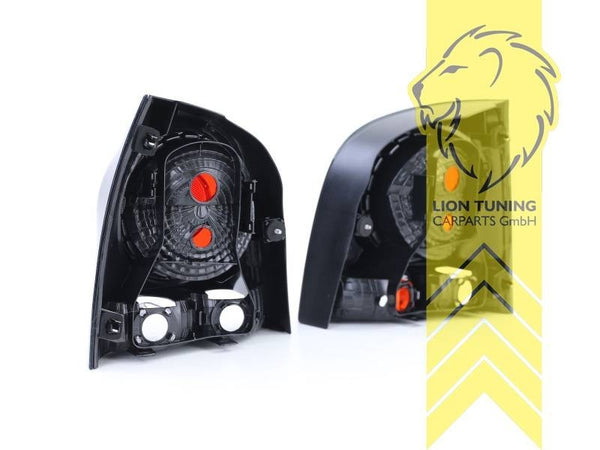 LT Pair Halogen Rear Lights VW Polo 9N3 9N 05-09 red & black LHD