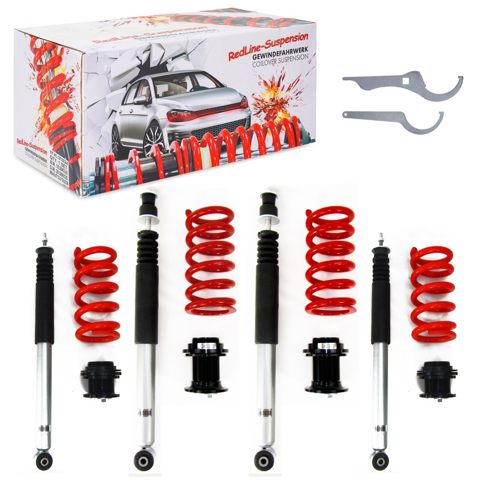 JOM Redline Coilovers Mercedes C-Class W202 93-00 CLK W208 E-Class W210