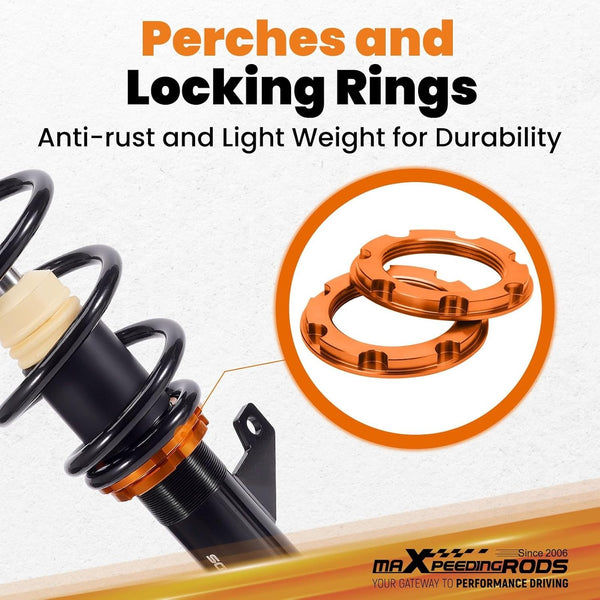 MXPR Coilovers Kit  Audi A3 8P 8PA 8P1 1.6TDi 1.9TDi 2.0TDi VW Golf 5 6 03-13