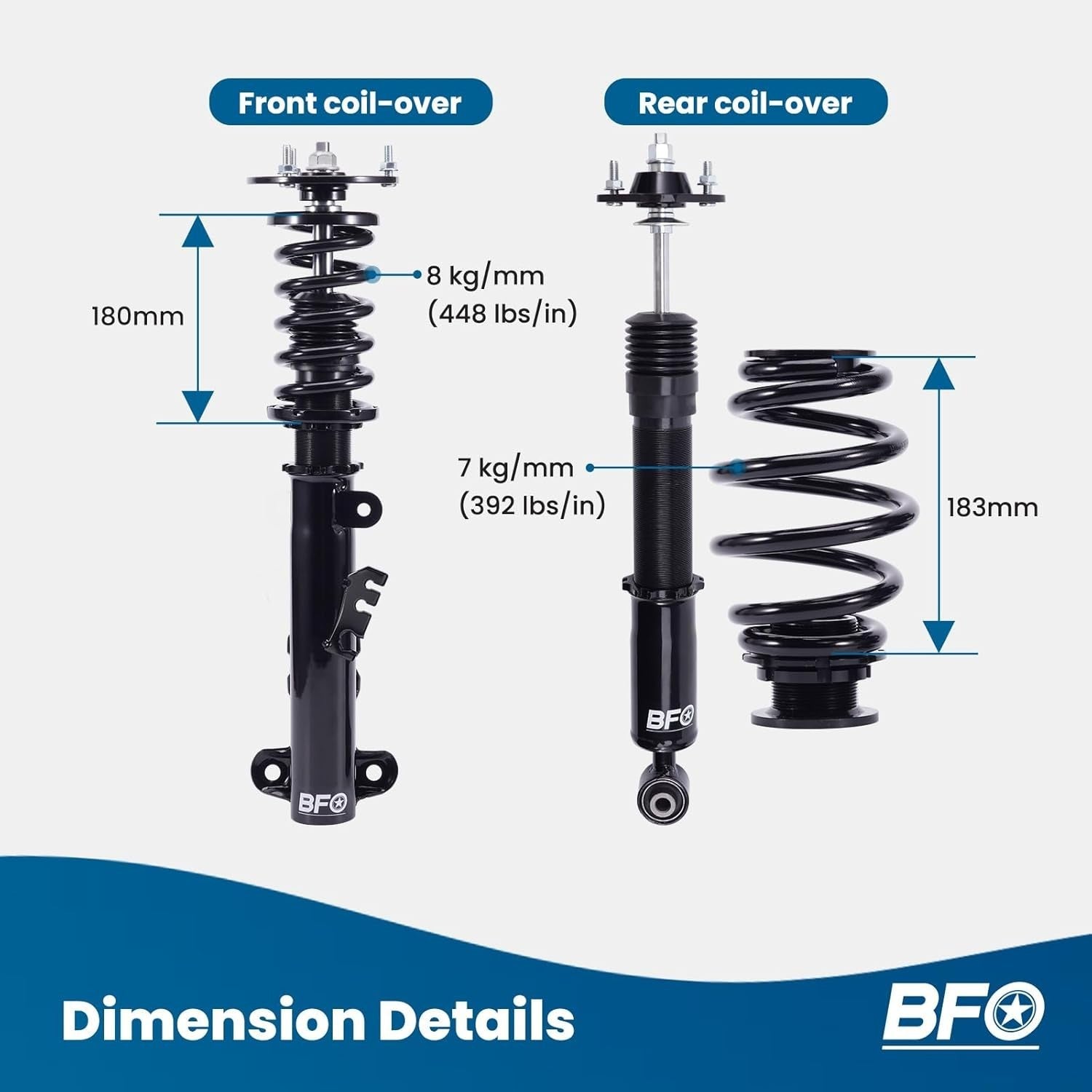 MXPR Coilovers Kit BMW 3 Series E36 Saloon 90-98 316 318 318 323 325 328 Coupe