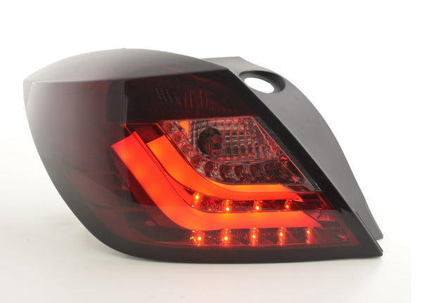 UK FK Set LED DRL Lightbar Rear Lights Opel Vauxhall Astra H GTC 04-08 red Black