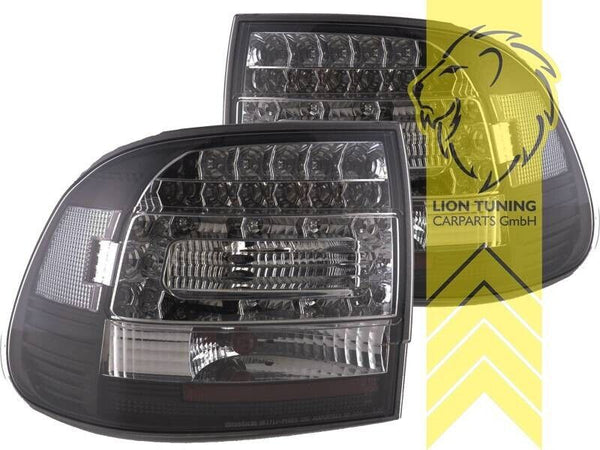 LT Pair LED Lightbar Rear Lights Tail Porsche Cayenne 1 MK1 9PA 02-07 smoke LHD