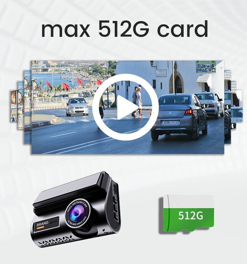 P85 DVR 2K Front & 1080P Rear Camera / 3" Screen / Dash Dual Recorder / Wifi / GPS / App Dash Dual Recorder