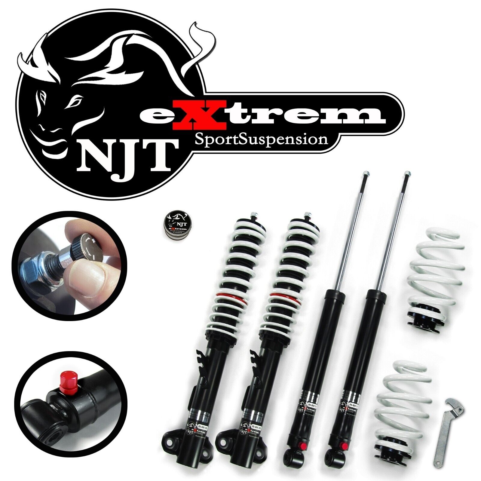 JOM Coilovers NJT eXtrem Coilover Kit BMW E36 3-Series 4 & 6 Cyl 92-00