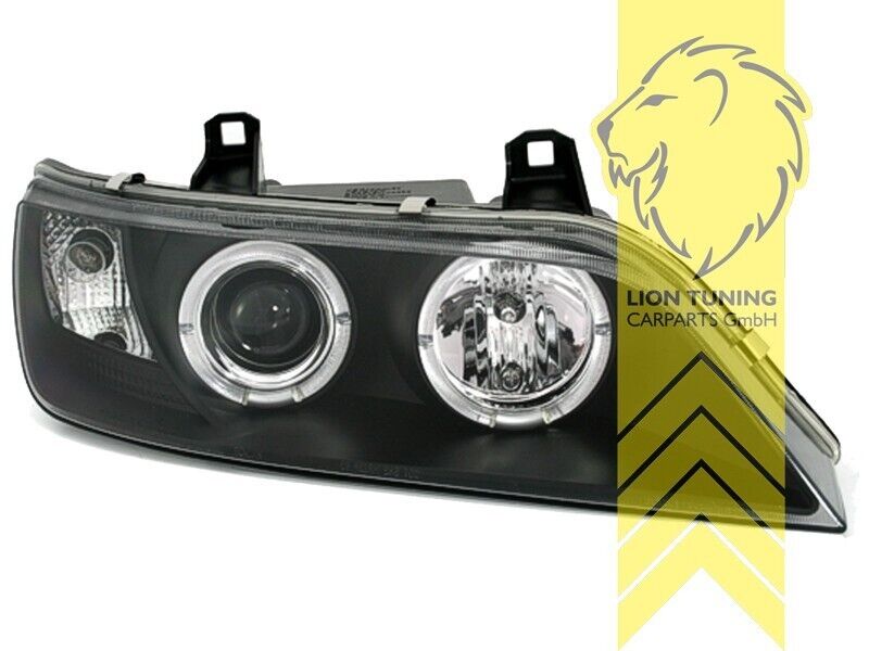 LT LED DRL Halo CCFL Headlights BMW Z3 Roadster Coupe Black H1 95-03 LHD