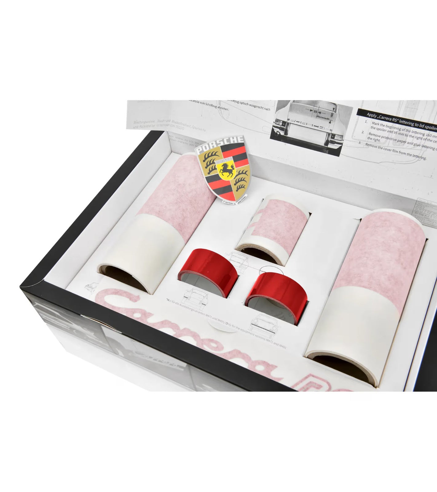 Genuine Porsche 911 Carrera RS 2.7 decal vinyl sticker kit BLUE RED GREEN BLACK