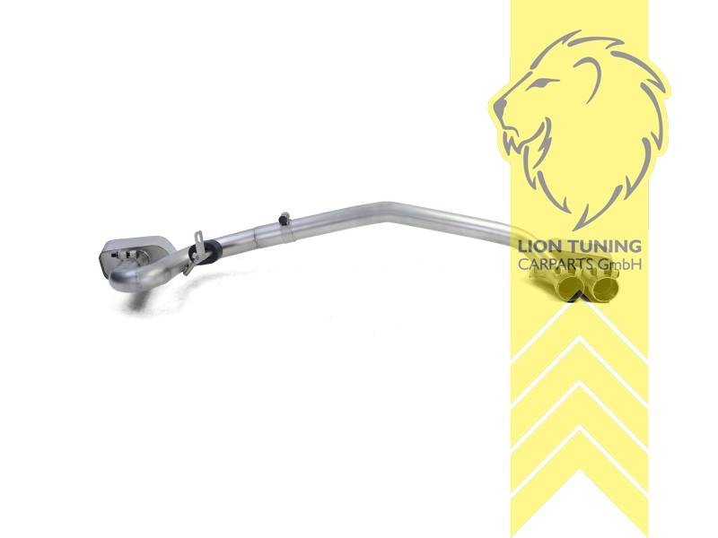 LT Stainless tailpipes exhaust Backbox covers trim 2 pipe BMW 5 Series F10 F11