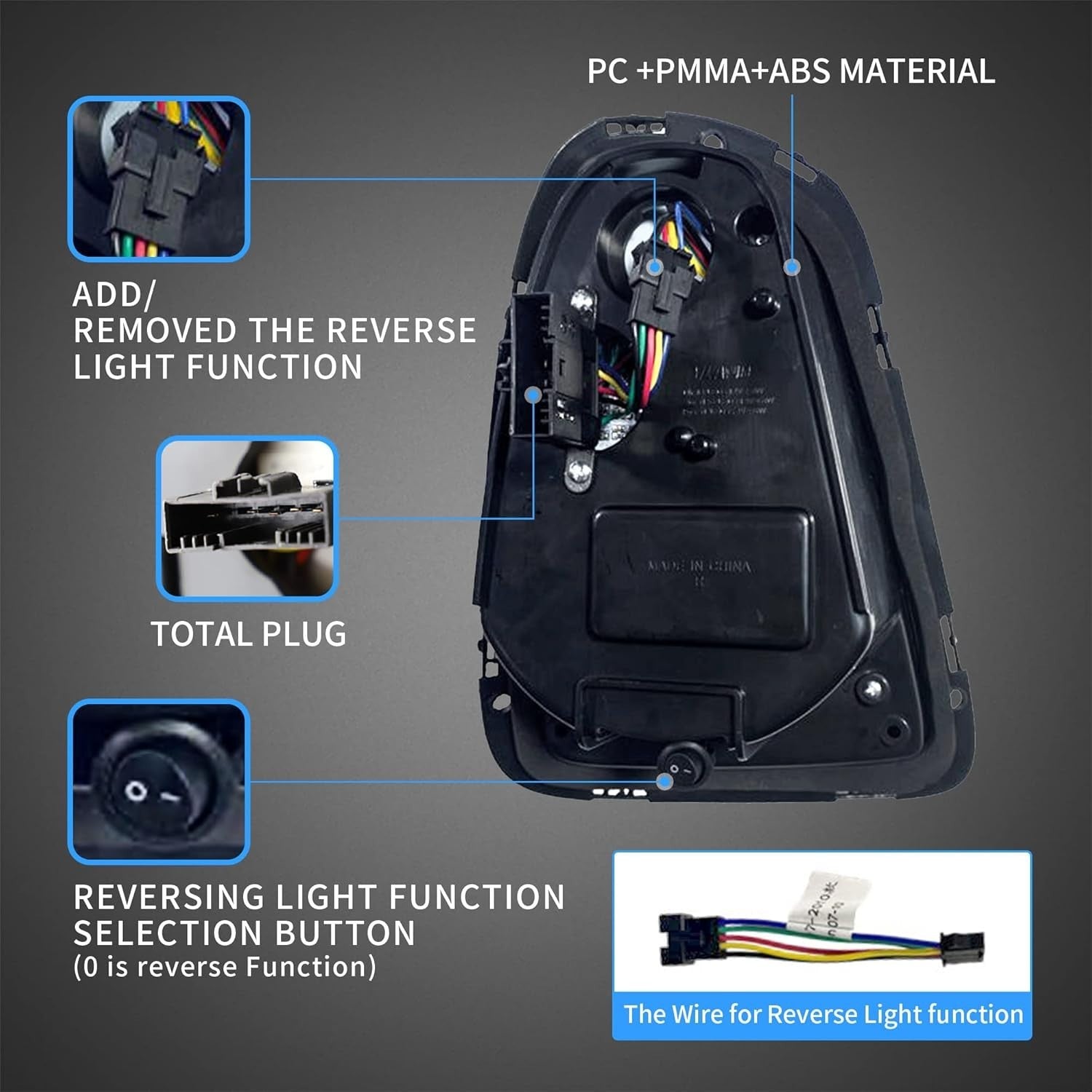 UK RHD VLAND BMW Mini R56 R57 R58 R59 07-15 LED Lightbar Rear Lights WELCOME SEQ