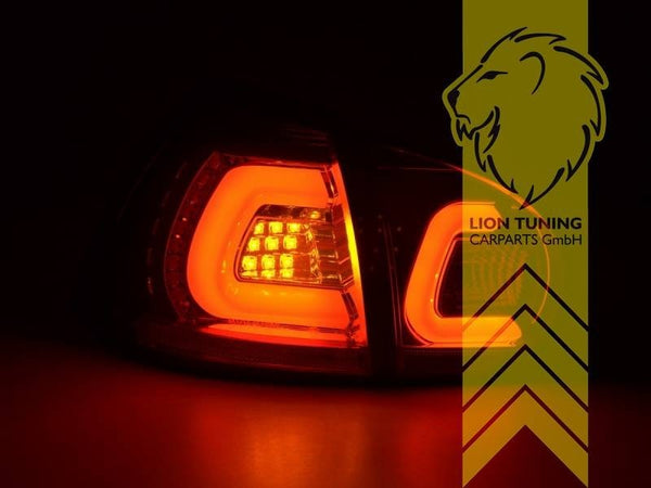 LT Pair LED DRL Lightbar REAR LIGHTS Tail VW Golf 5 V 1K1 03-09 black LHD