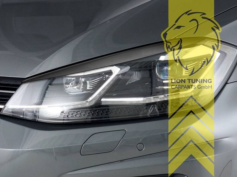 LT CSR headlight eyelids covers trims VW Golf 7 Facelift 7.5 17-19 ABS Paintable