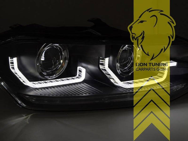 LT Pair LED DRL Headlights Headlamps VW Polo 2G AW 17-21 chrome dynamic LHD