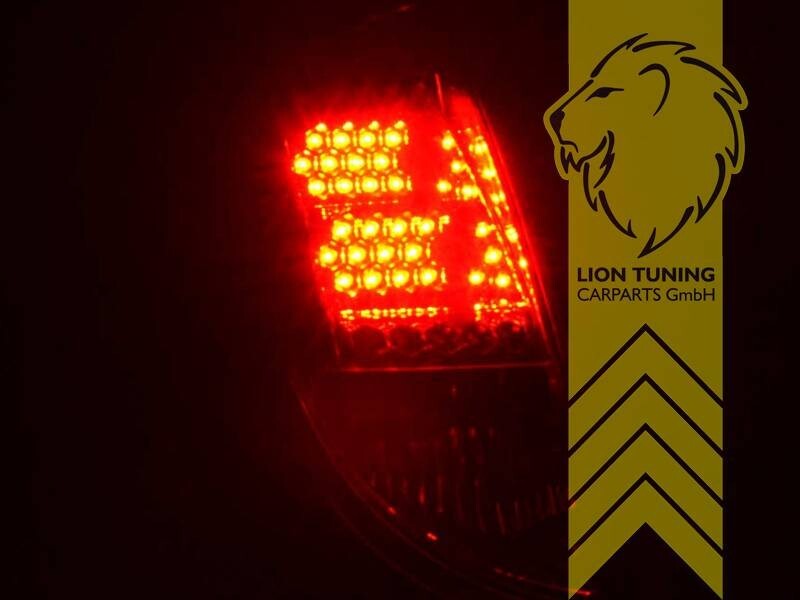 LT Pair LED Rear lights Ford Focus 1 DAW DBW 98-04 hatchback black smoke LHD