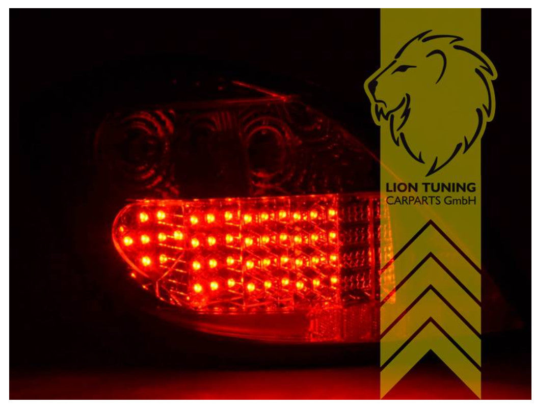 UK LT Pair LED Lightbar Rear Lights Vauxhall Opel Astra H L48 04-09 Facelift Black LHD