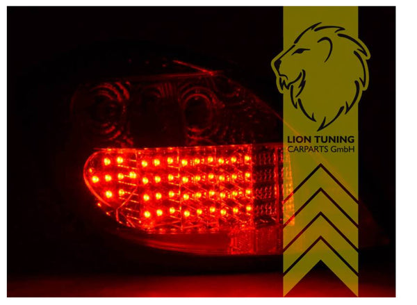 UK LT Pair LED Lightbar Rear Lights Vauxhall Opel Astra H L48 04-09 Facelift Black LHD