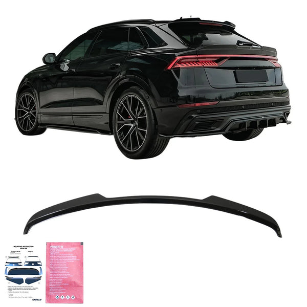 OW Rear Roof Spoiler Wing AUDI SQ8 / Q8 S-Line 2018+ Gloss Black