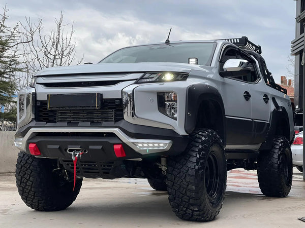 OW Fender Flares Wide Arch Kit MITSUBISHI L200 Triton Series 6 ABS Black ABE TUV