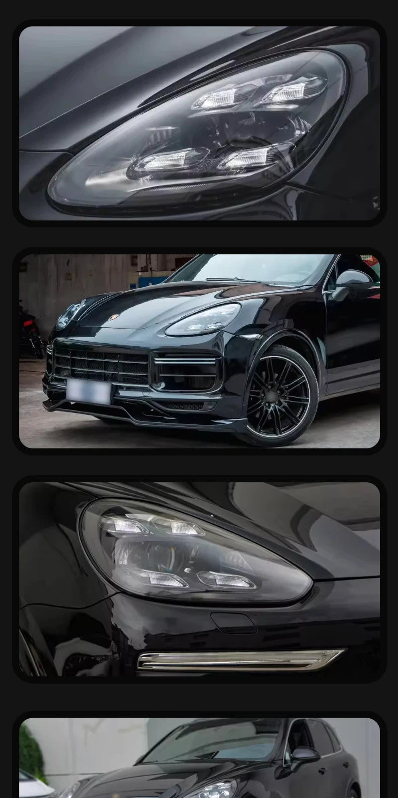 TYPY Pair 11-18 Porsche Cayenne 958 958.1 958.2 LED DRL Matrix Headlights +- AFS