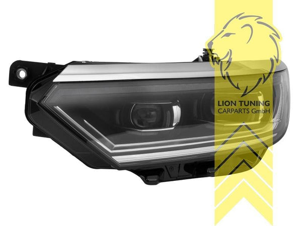 LT Pair Aftermarket LED DRL Lightbar Headlights VW Passat 3G B8 14-19 black LHD