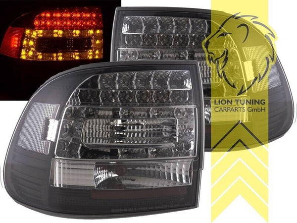 LT Pair LED Lightbar Rear Lights Tail Porsche Cayenne 1 MK1 9PA 02-07 smoke LHD