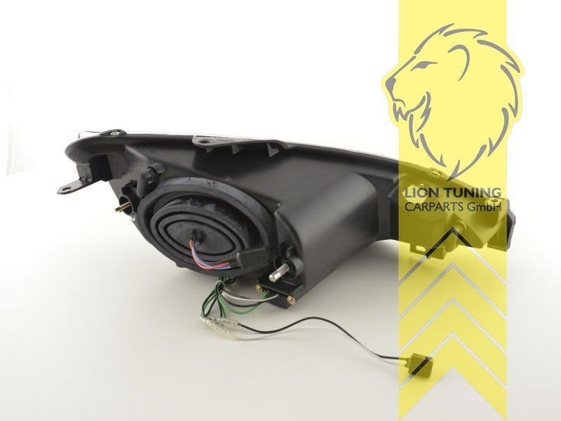 LT Pair LED Angel Eye Halo Headlights Peugeot 206 206CC Cabrio Break black LHD