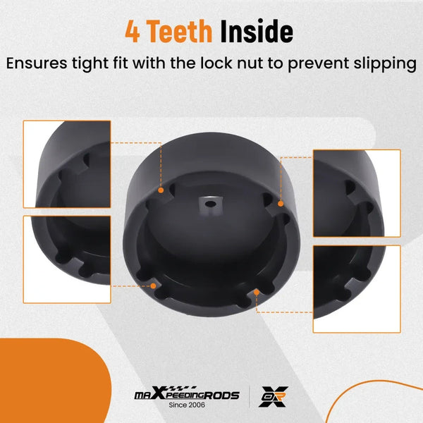 MXPR 13PC Special Socket Set For Grooved Nuts Internal Teeth 18-80mm 1/2DR Lock
