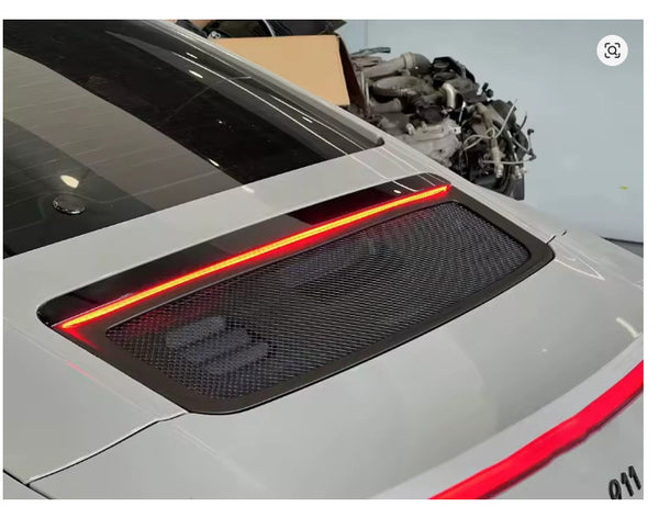 Porsche 991.2 ABS Carbon Fibre rear grille trim panel boot trunk engine cover