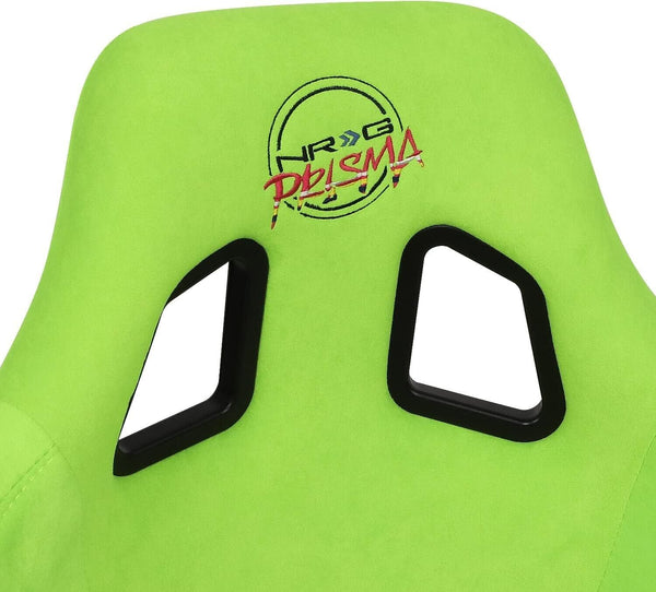 UK STOCK NRG PRISMA x1 Universal Sports Bucket Seat Green Alcantara LARGE FB